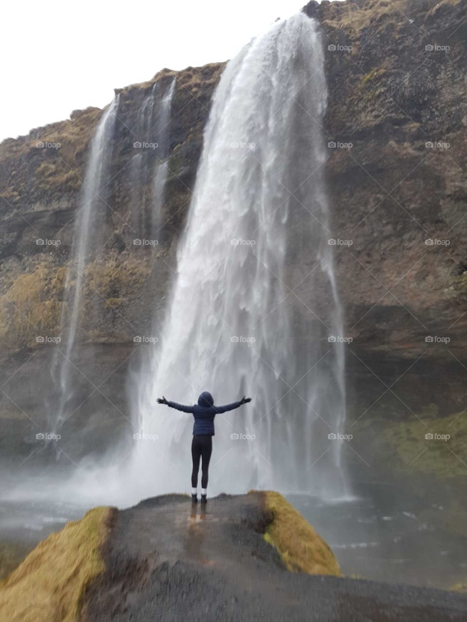 Great waterfall Iceland