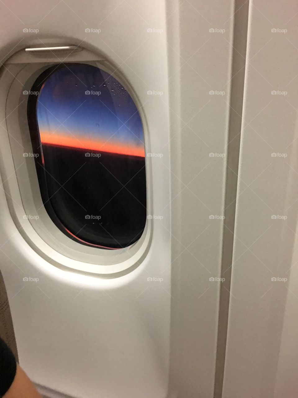 View from the plane's window 