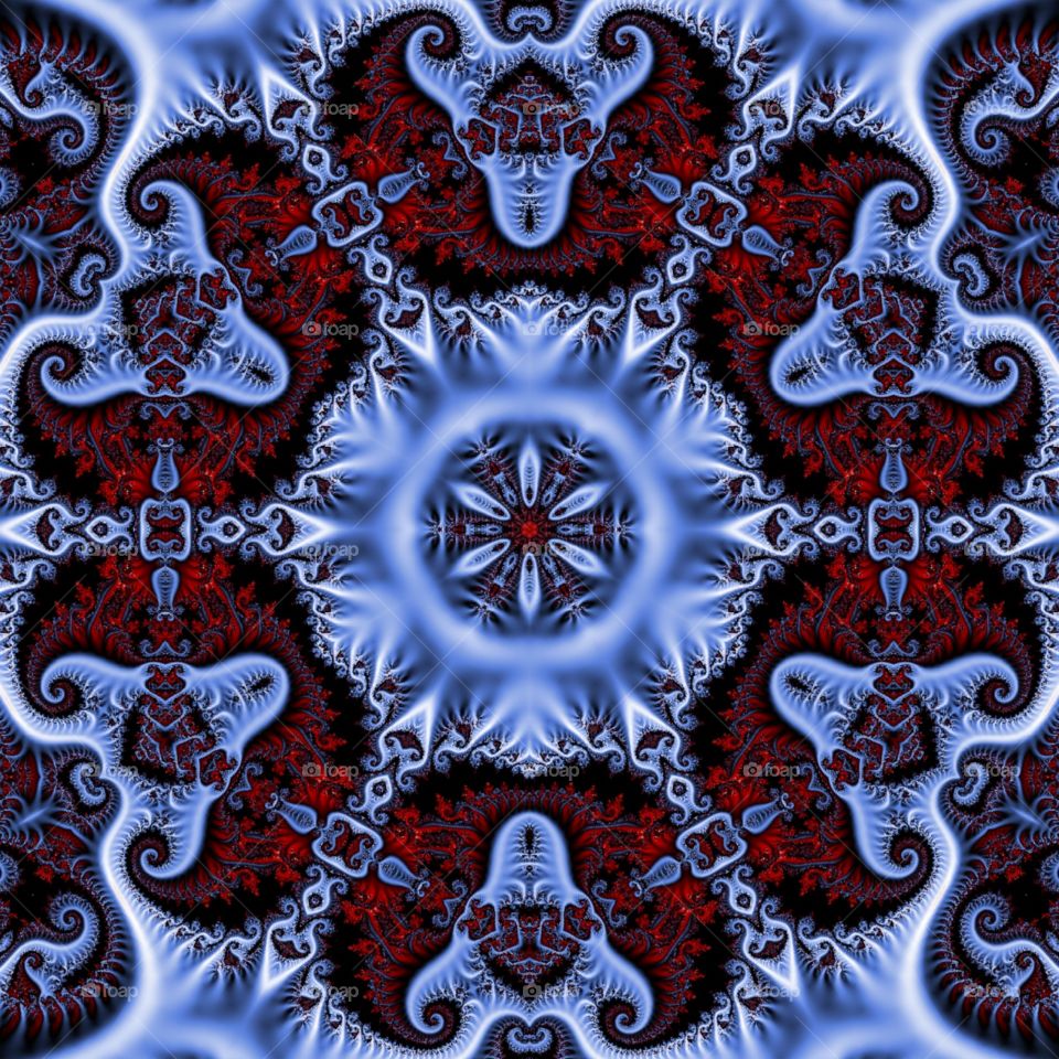 alien structure fractal kaleidoscope