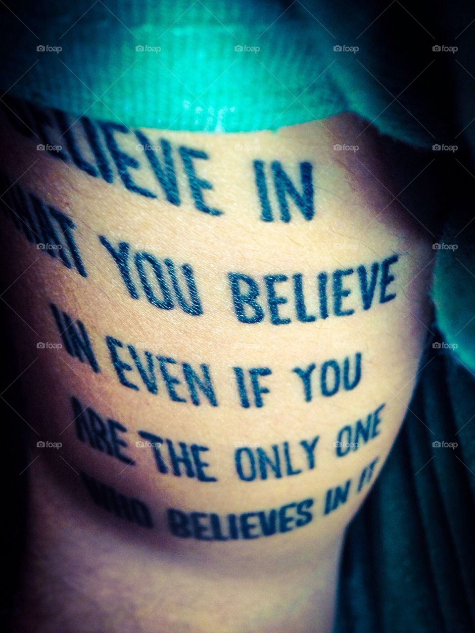 Self Belief.