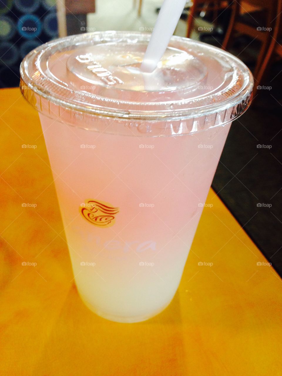 Lemonade!. At Panera with some cool lemonade. 