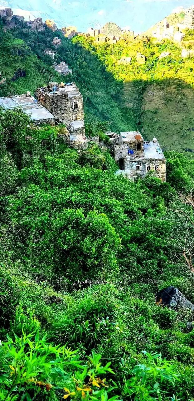 Glory be to God, the magnificent and picturesque view and the natural green trees are a view that is nothing more wonderful than it