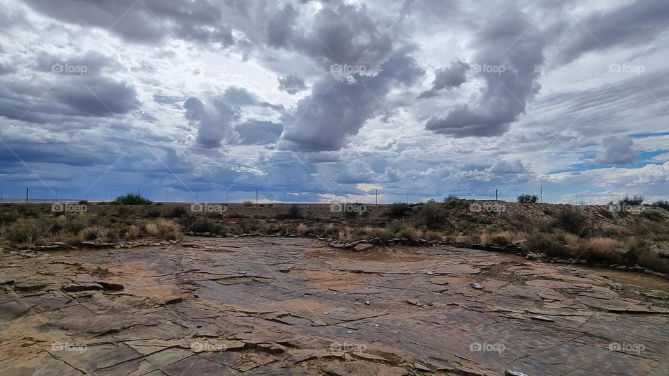 landscape in the karoo. South Africa.