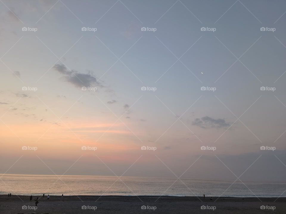 The first light of dawn in Taimali, Taitung County, Taiwan