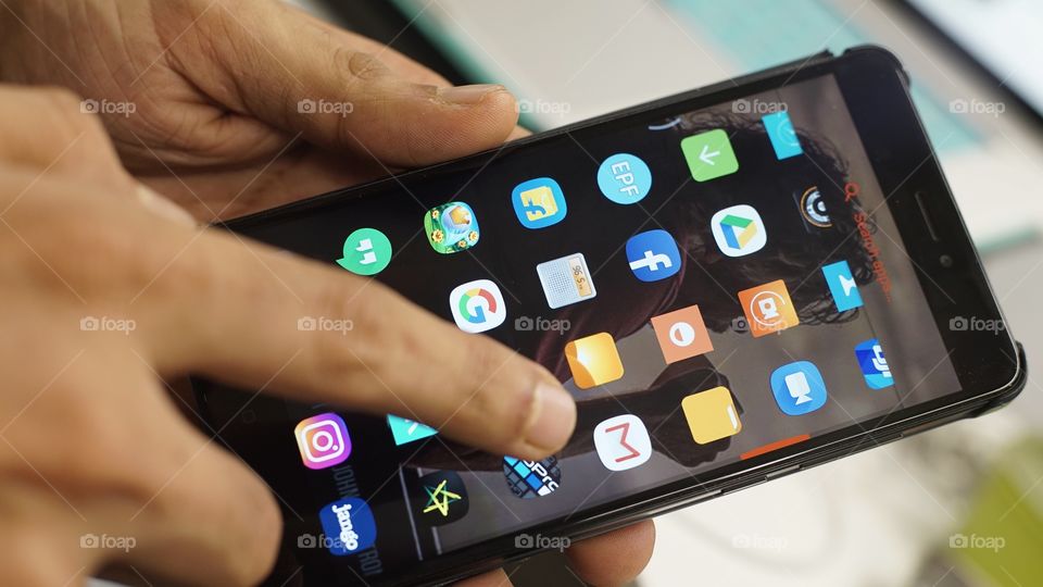 People using social media