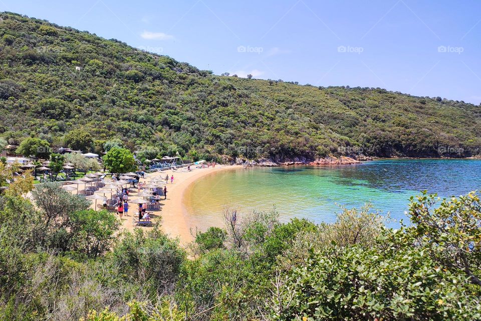 Stunning Beautiful Sea Landscape Beach with Turquoise water