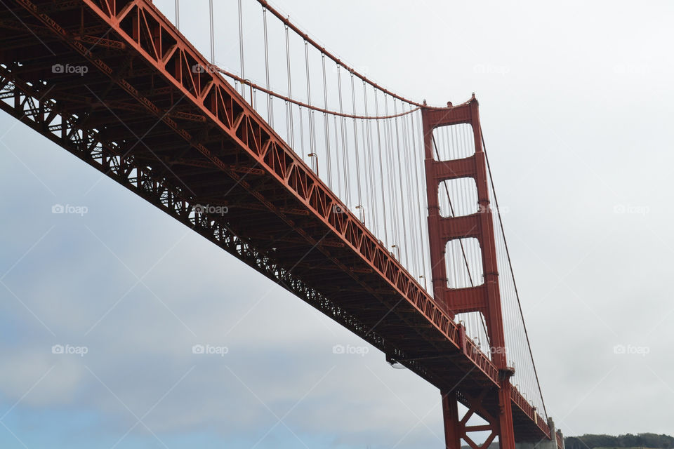 underneath golden gate bridge. Under the Golden gate Bridge in San Francisco