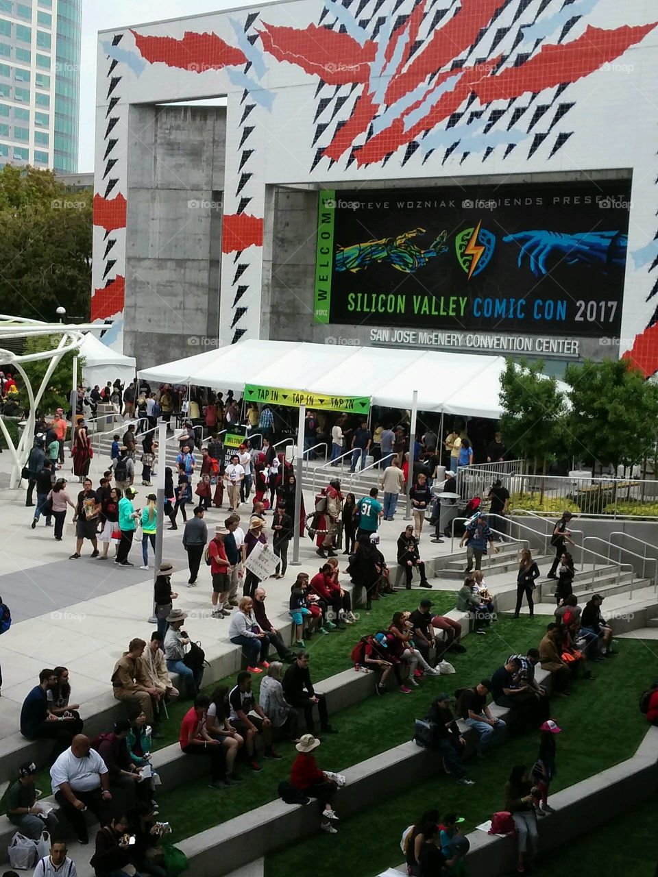 April 22, 2017 Silicon Valley Comicon. Taken from a side balcony.