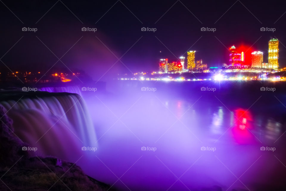 Niagara Falls seen from the US side. 