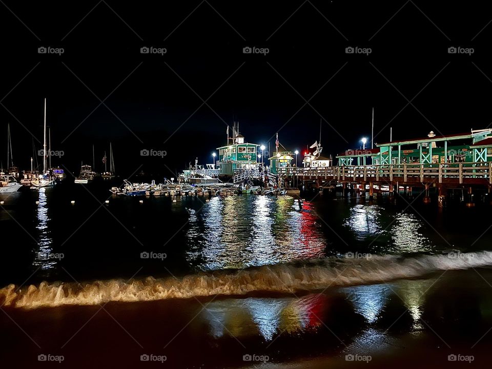 Harbor in the Summer Night