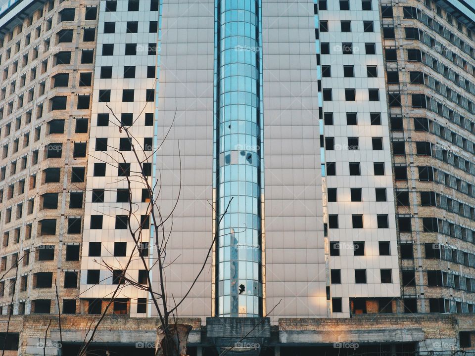 unfinished building in Kiev