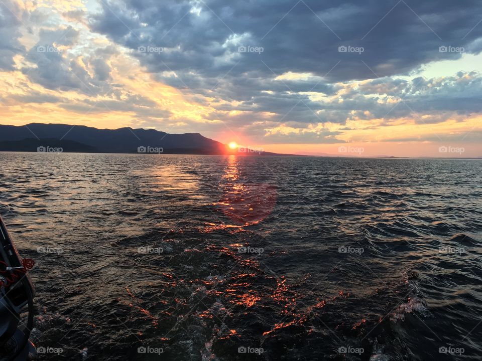 Stewart lake sunset