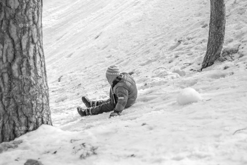 Snow, Winter, One, People, Outdoors