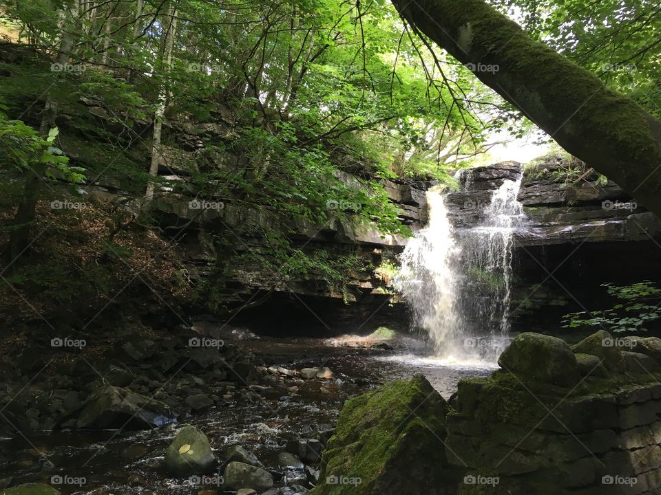 Gibson cave waterfall