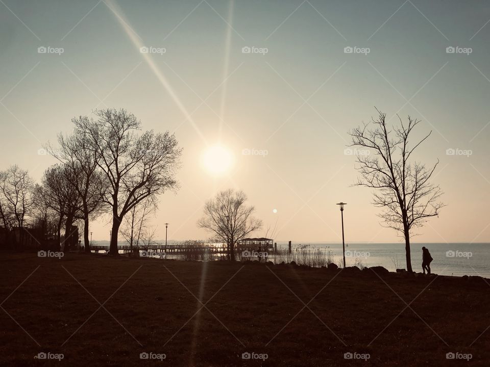 Sunset on the Garda Lake