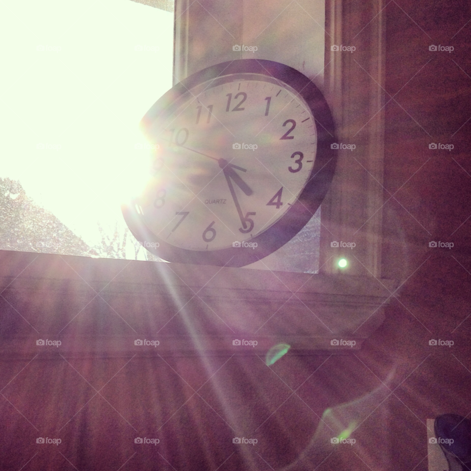 sun shine window clock by chickletchic
