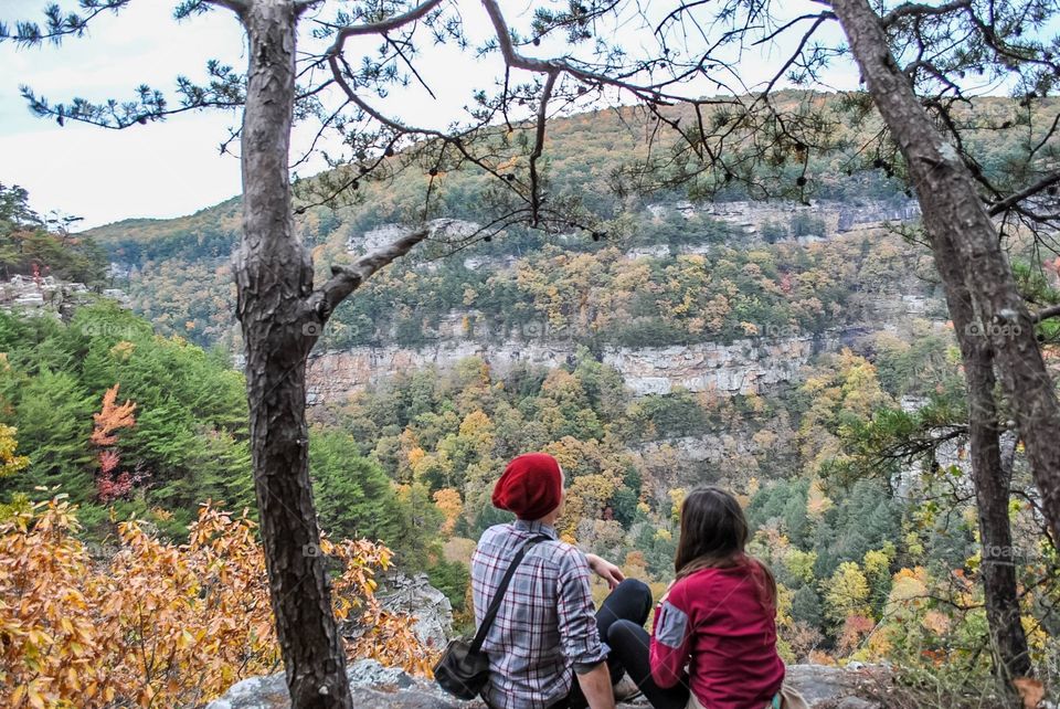 Enjoying the fall foliage