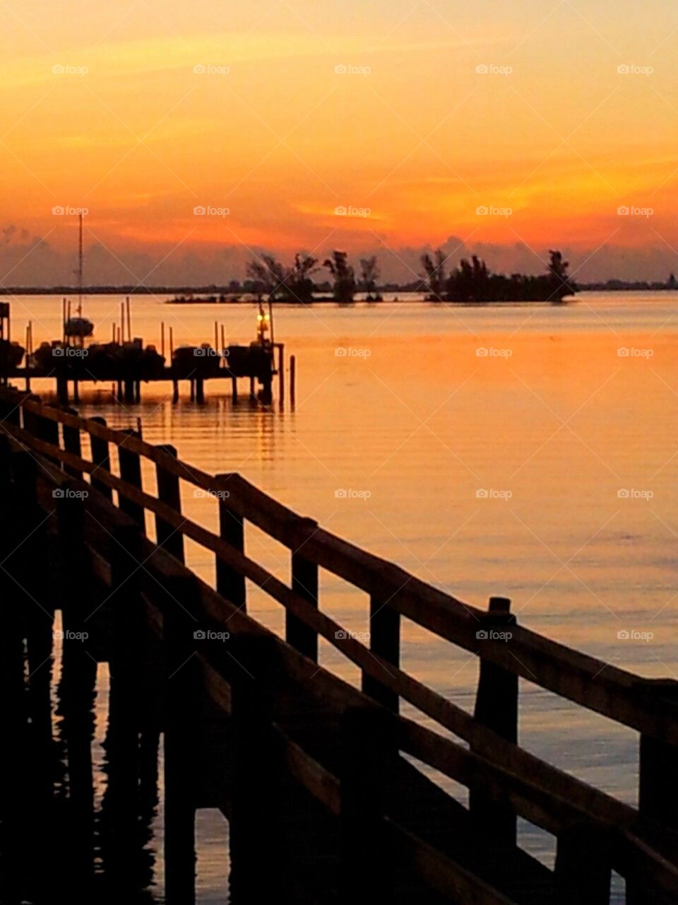 Pier at sunrise