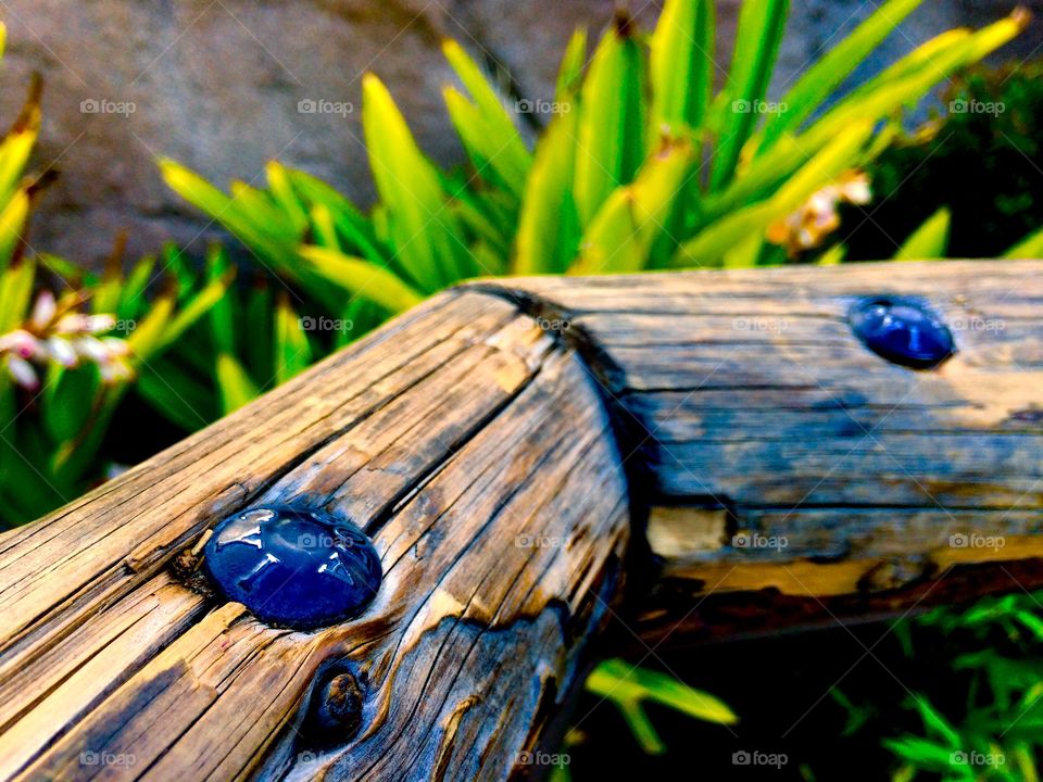 Wooden railing