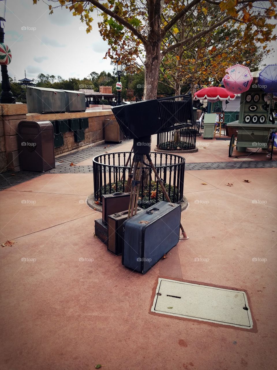 Decoration in the French showcase of Epcot