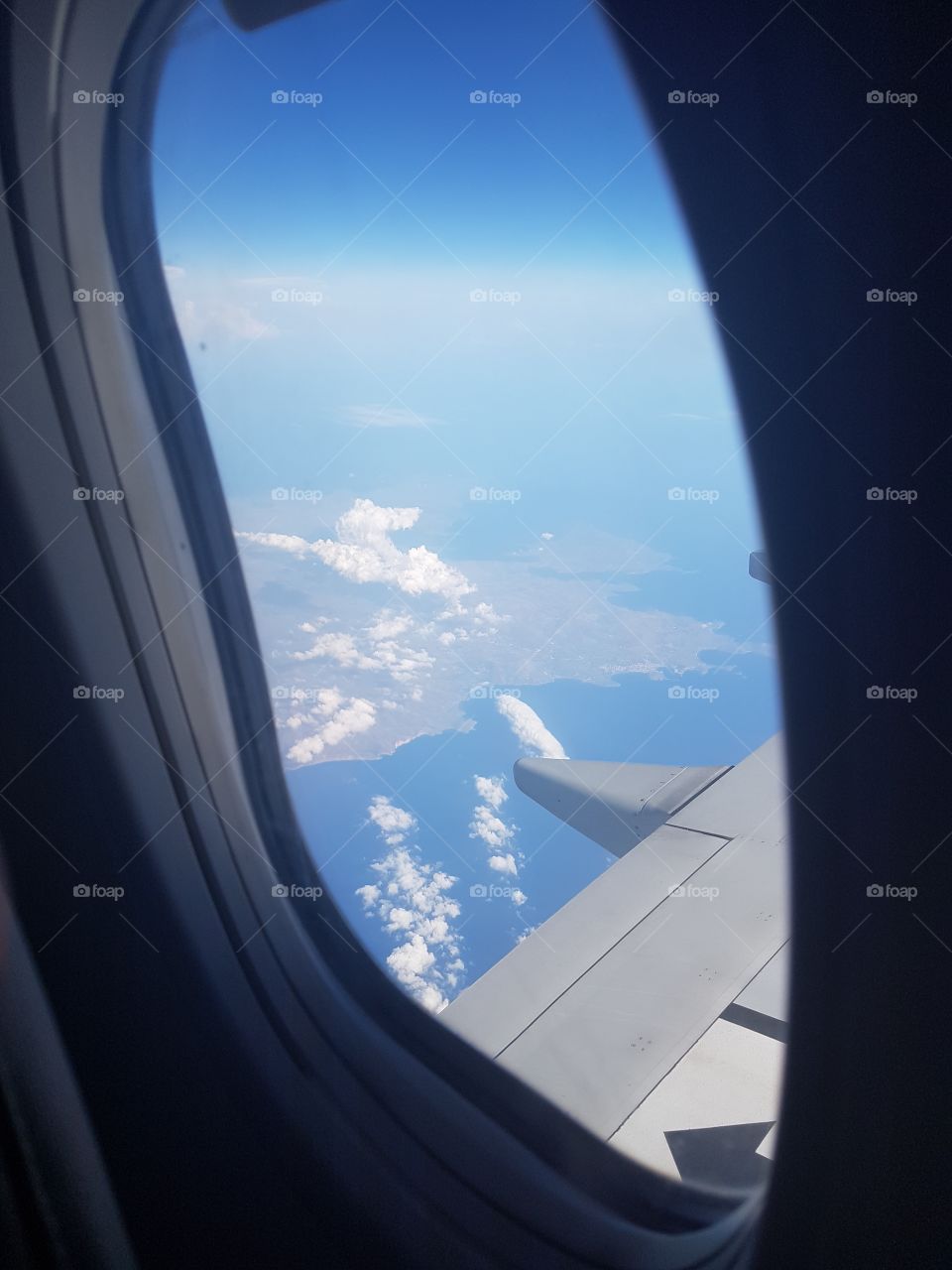 view from the plane