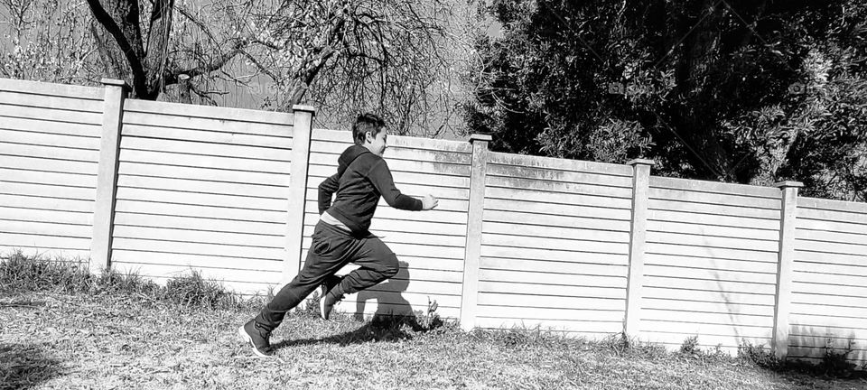 A child running