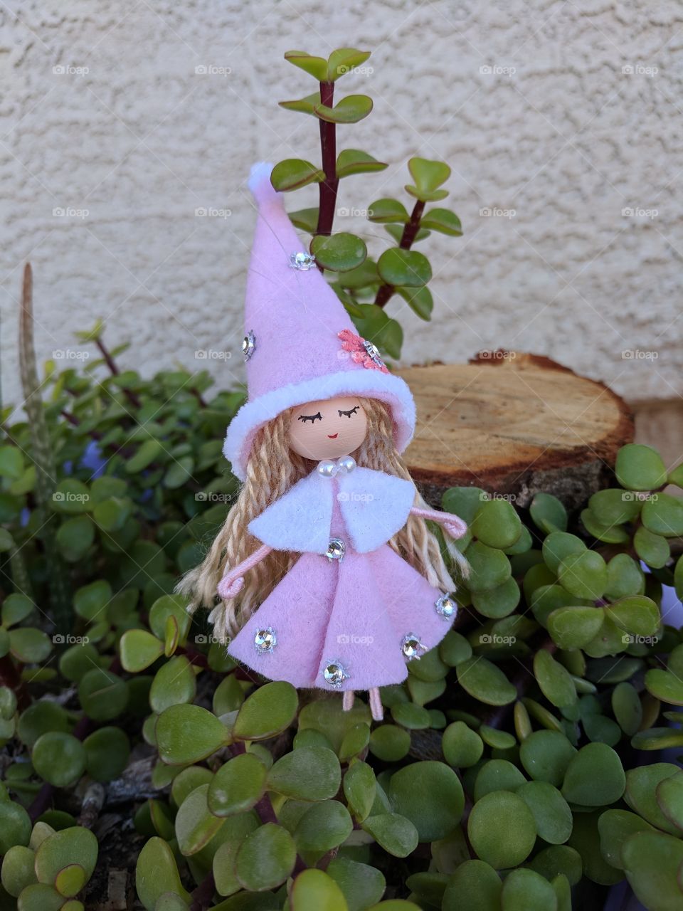 Gnome girl for fairy garden