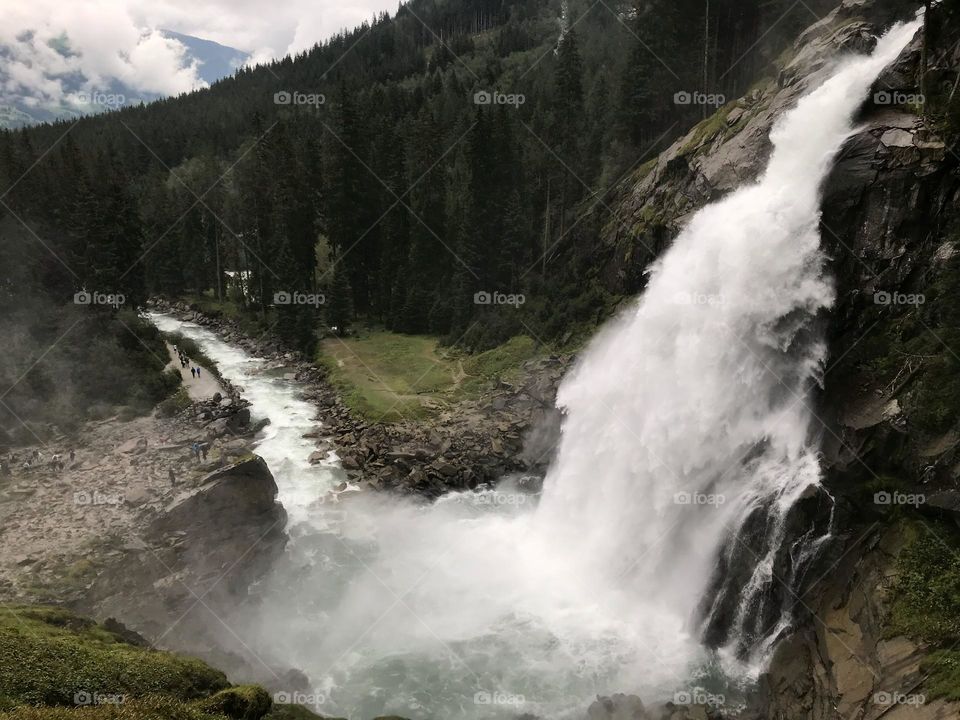 The Krimml Waterfall. (Salzburgerland, Austria)