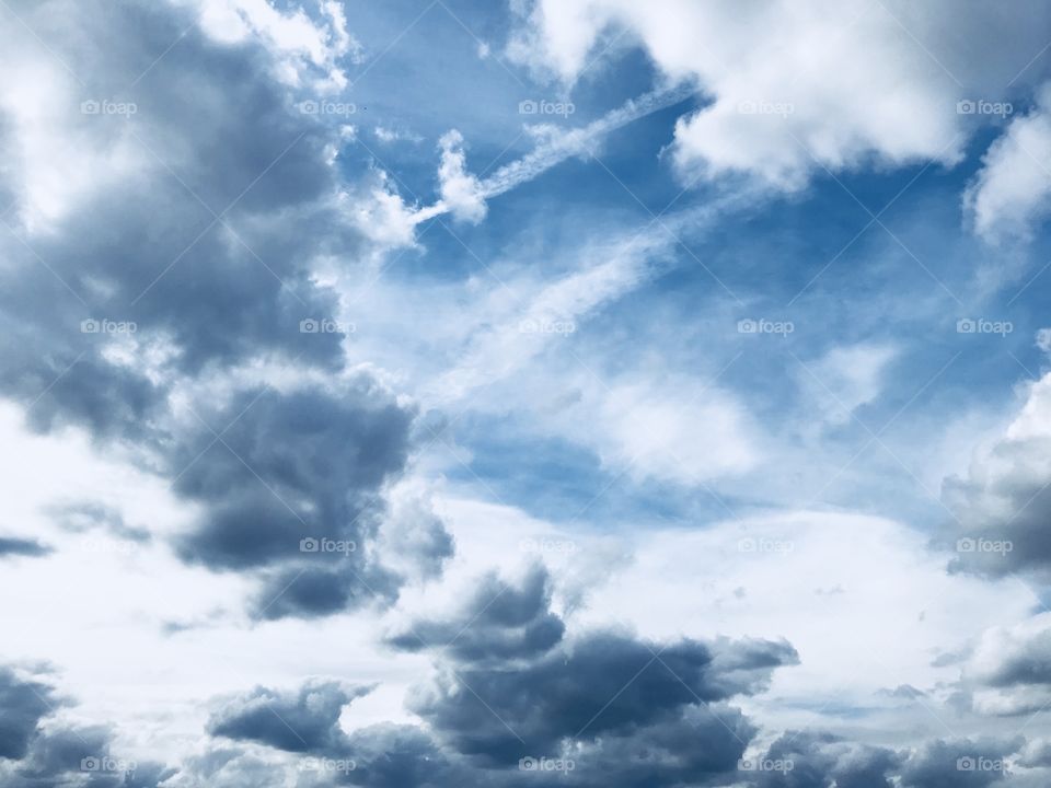 Spring sky before rain 