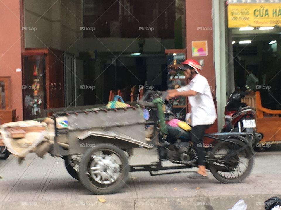 Ingenious vehicles in Vietnam 