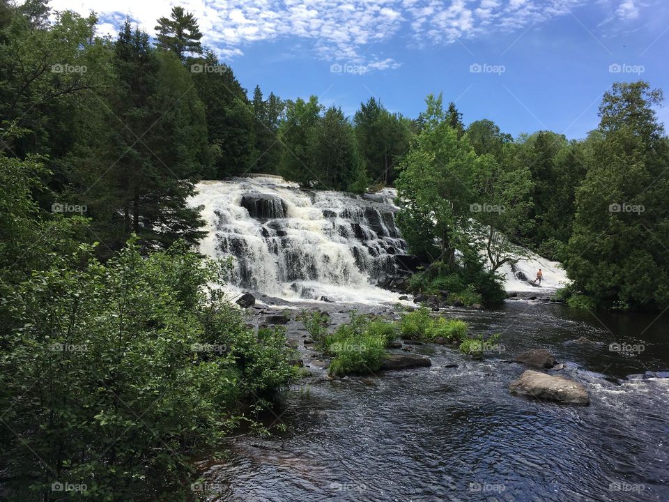 Bond Falls in Michigan 