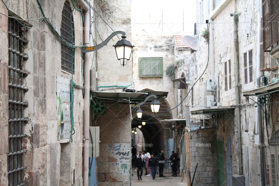 a beautiful street in the old city of jerusalem on the way to the wailing wall