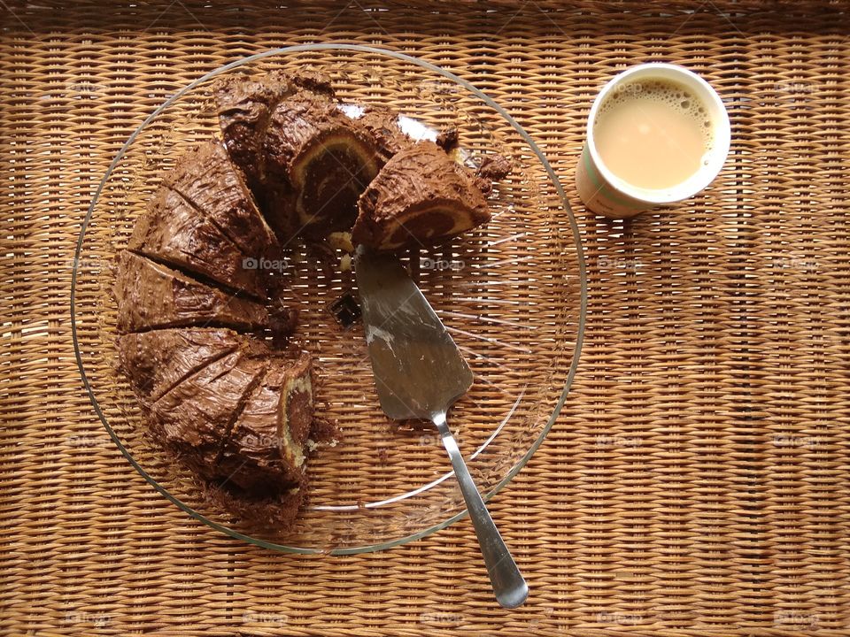 cake and coffee