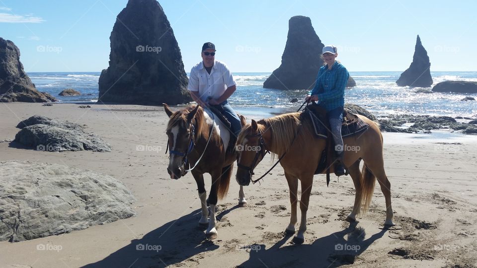 Taking a stroll on the beach