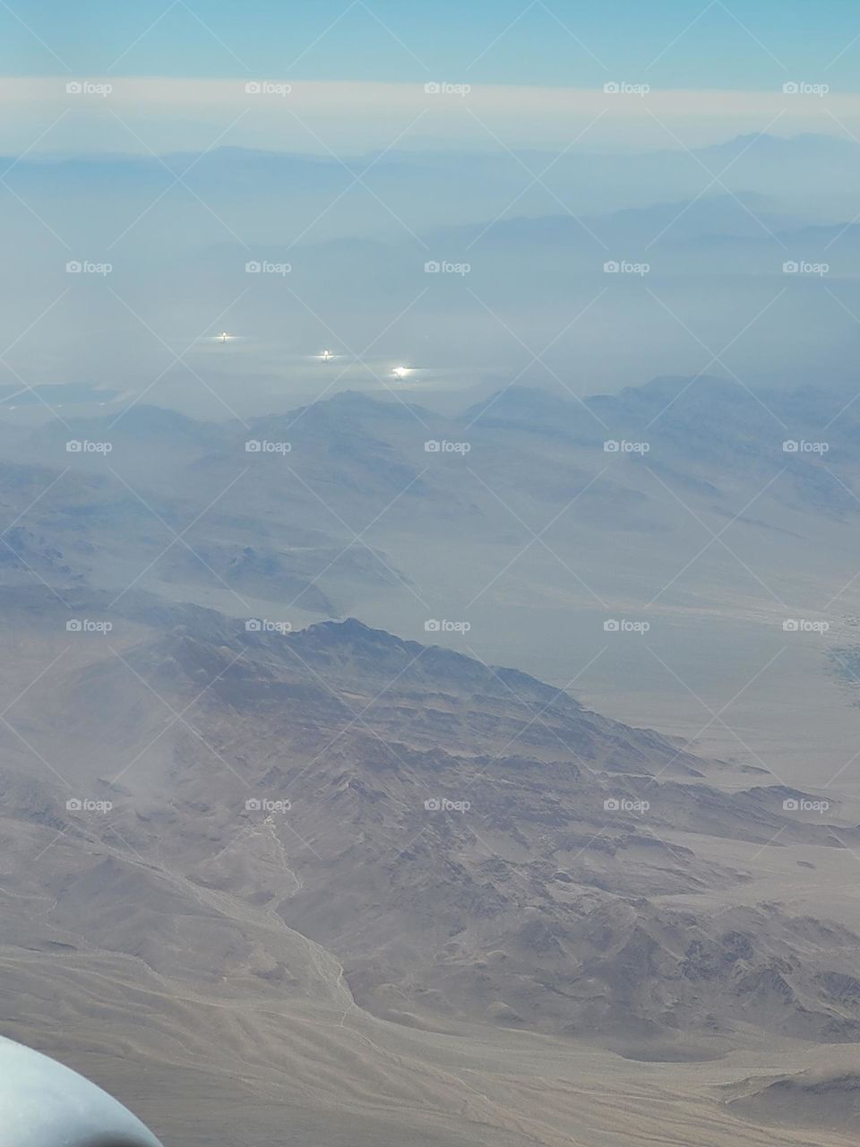 Aerial view brush fire