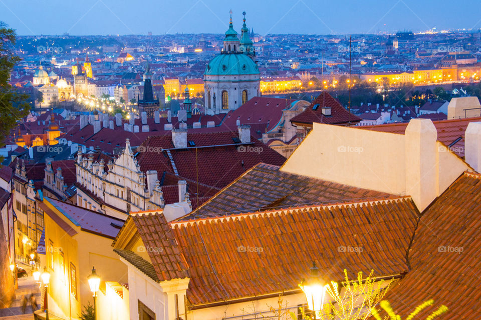 Prague at night 