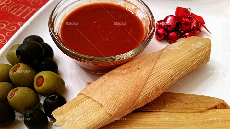 Homemade Tamales and Red Sauce!