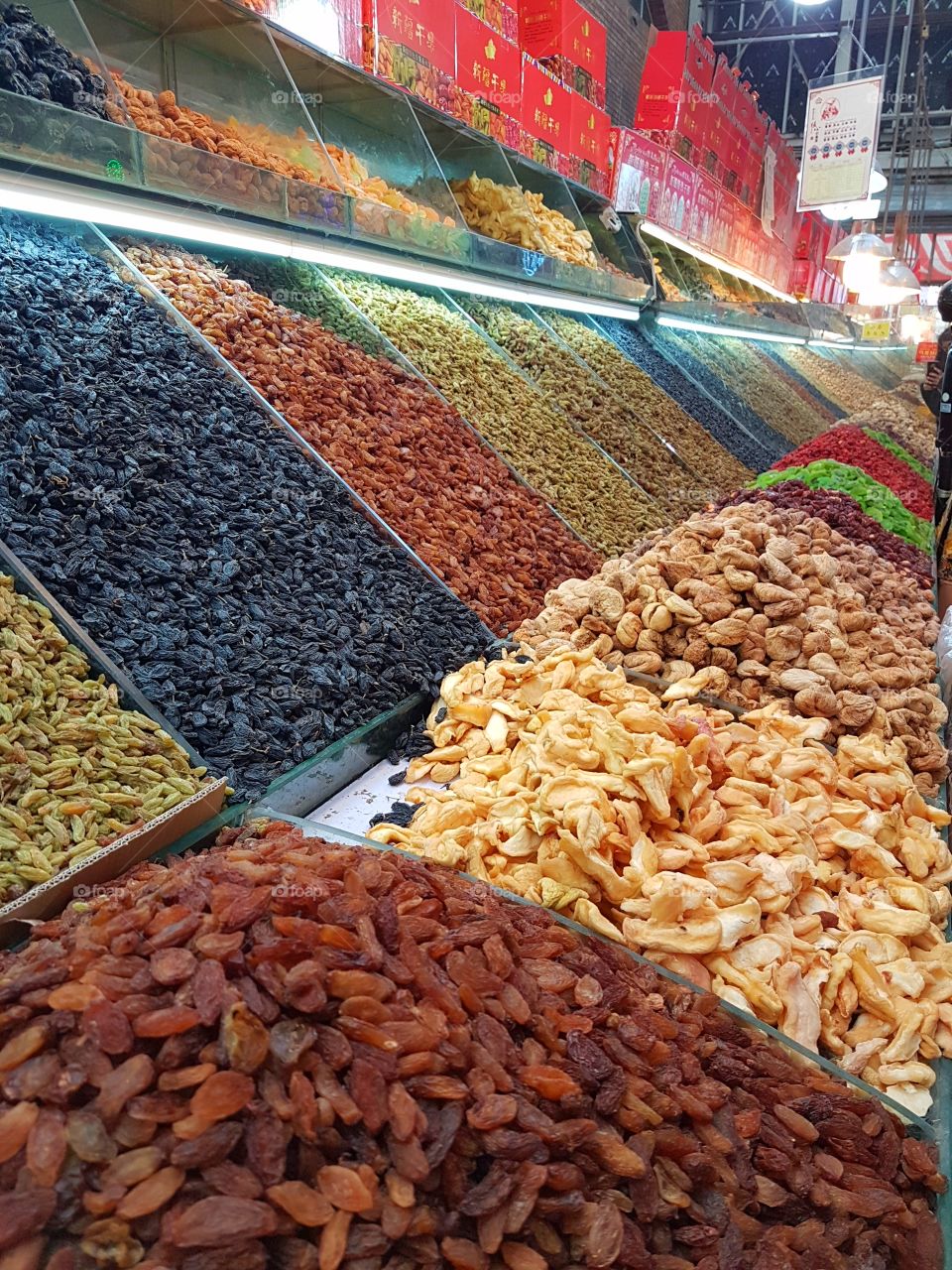 Dried fruit in Xinjiang International Grand Bazaar, Urumqi, China