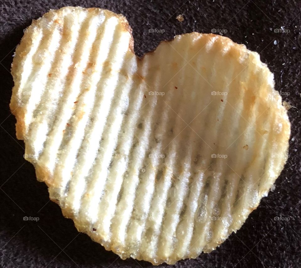 Heart shaped Potato chip