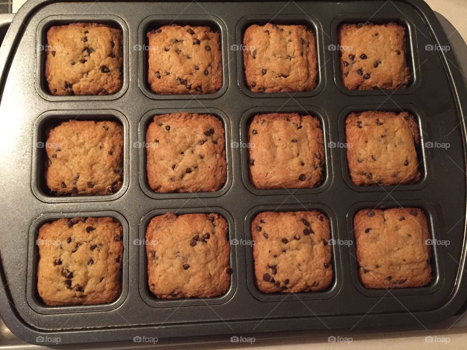 Blondies with chocolate chips!