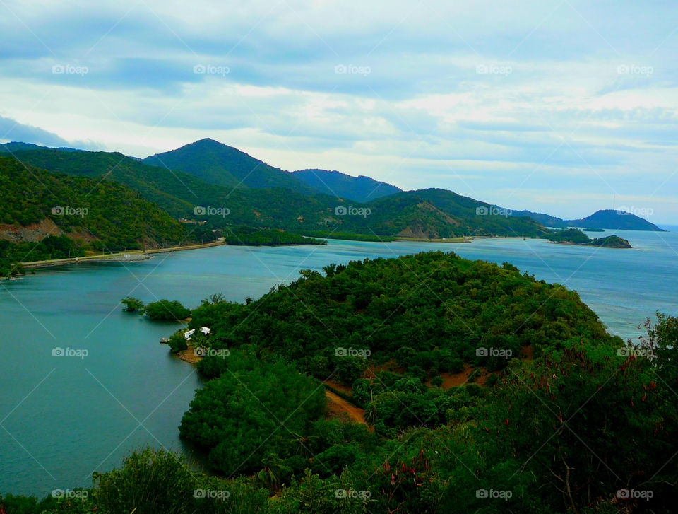 Overlooking the vast,lush,green mountains in  Santiago de Cuba!