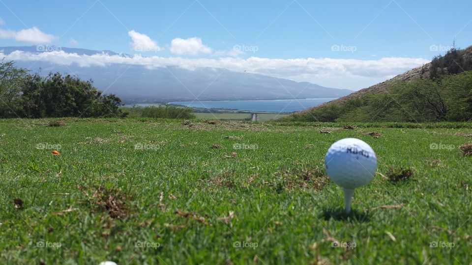 Golfing in hawaii