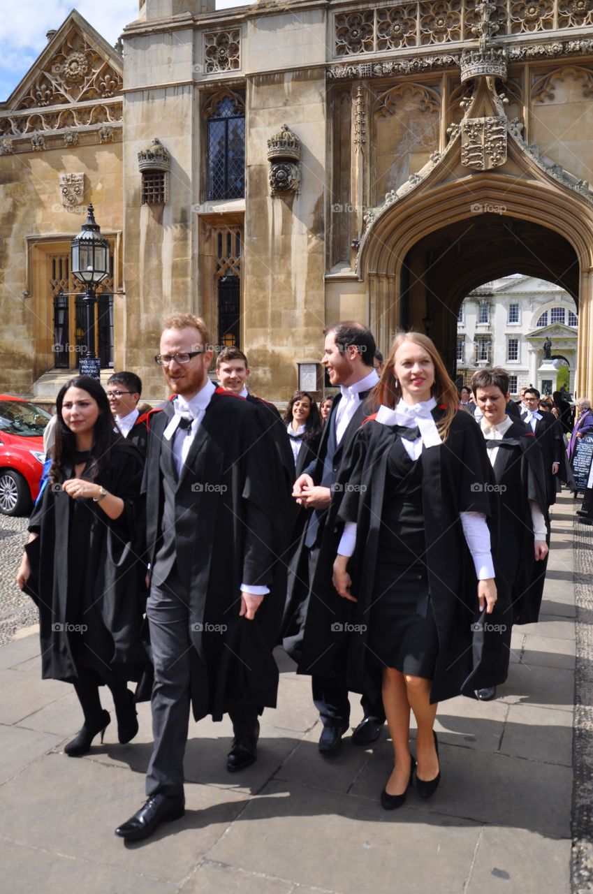 Graduation ceremony in Cambridge 