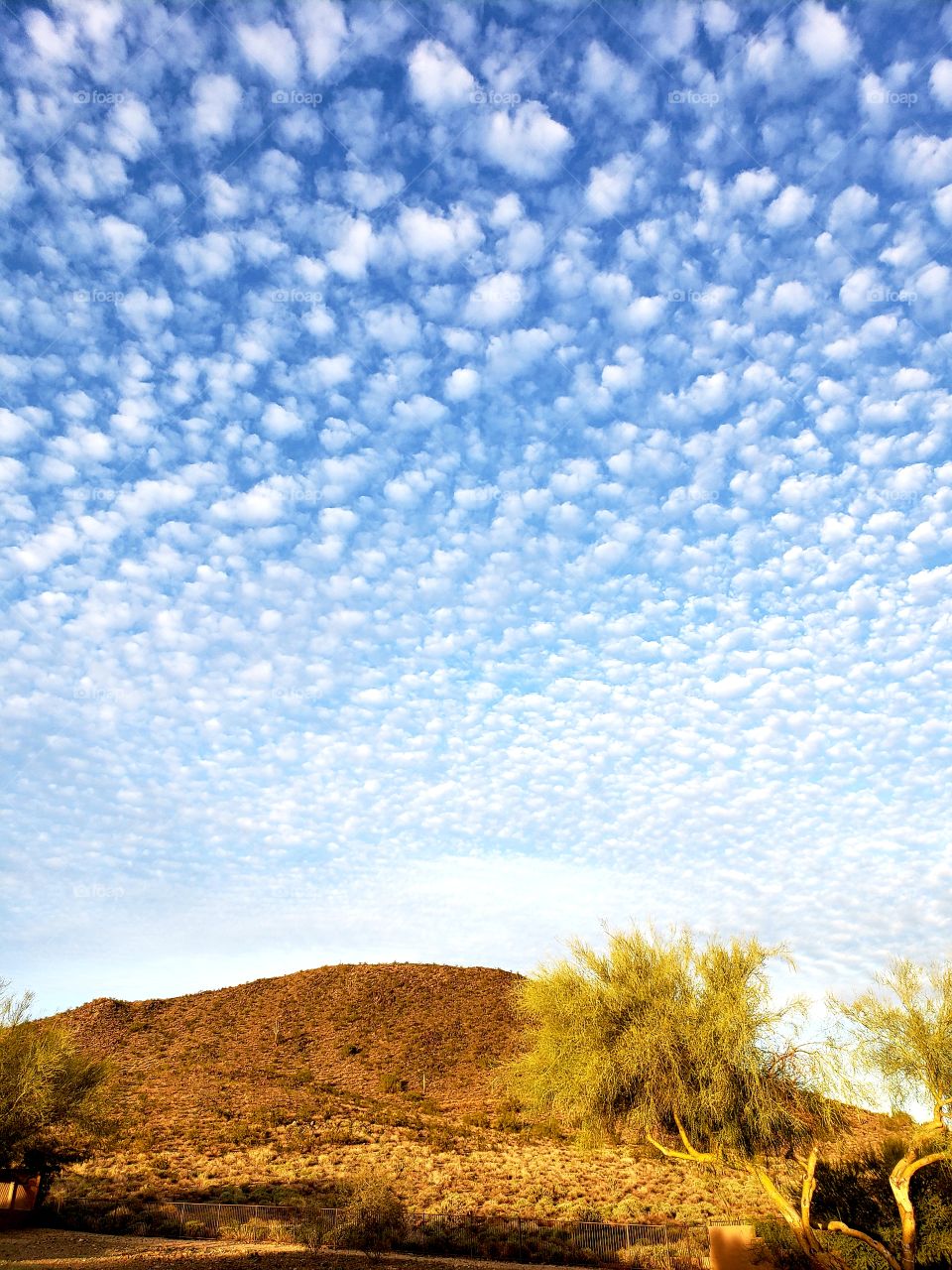 Mountain and clouds