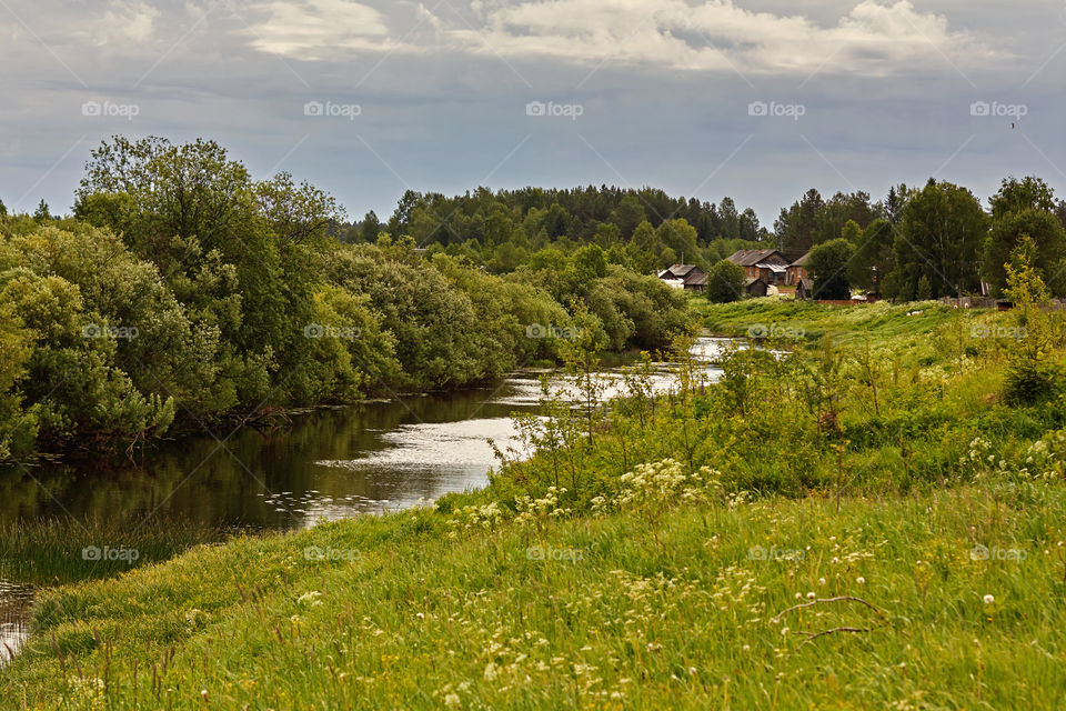 river in the Vologda region