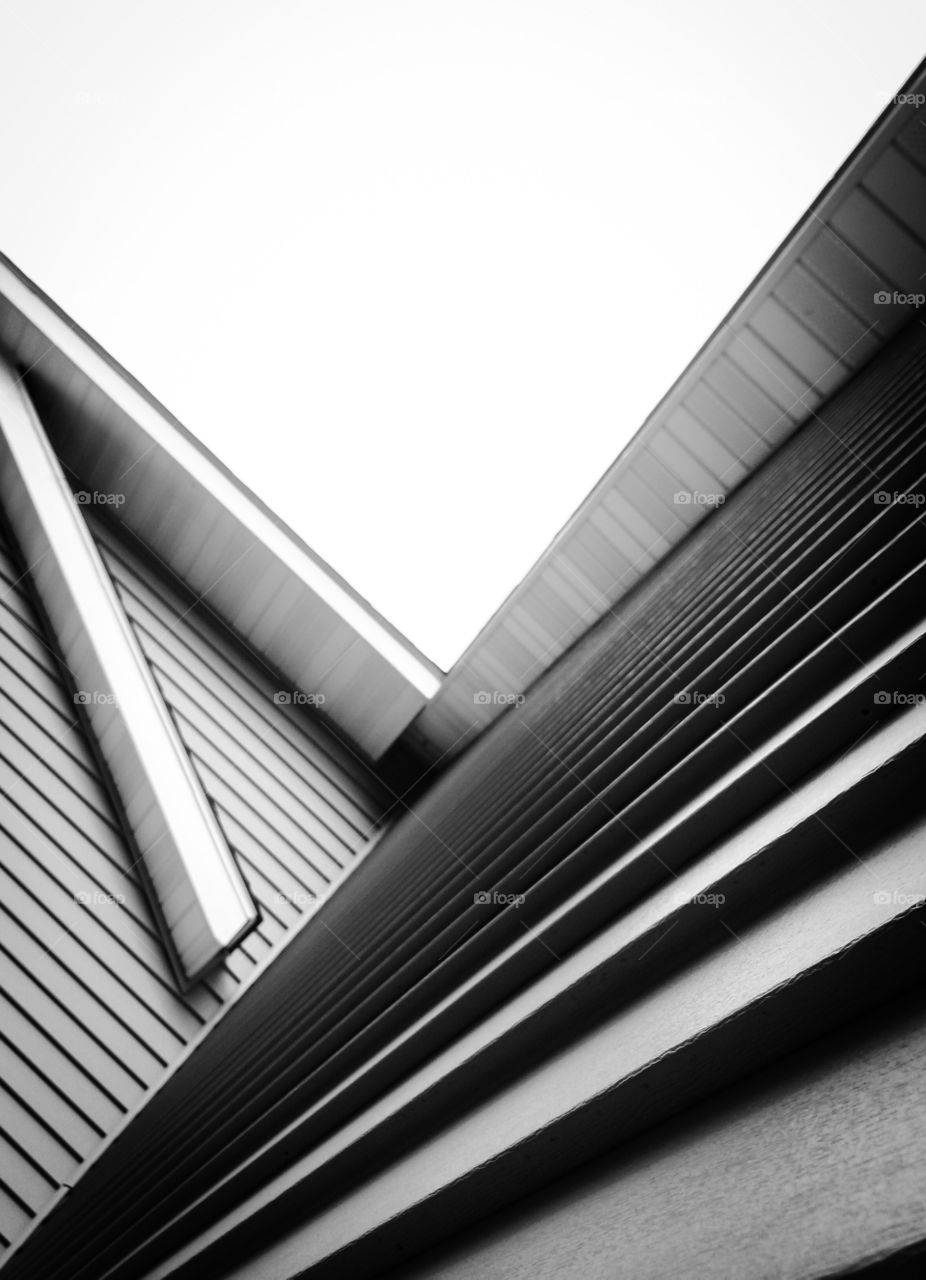 Abstract Roofline. Shapes and lines are everywhere, even ten steps out your front door. 