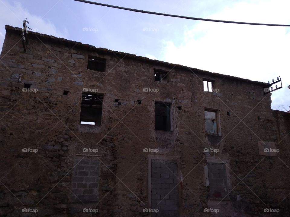 Old uninhabited house