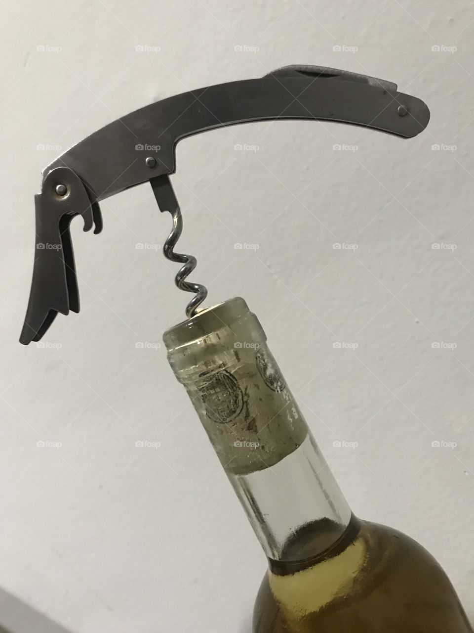 Corkscrew in a bottle 