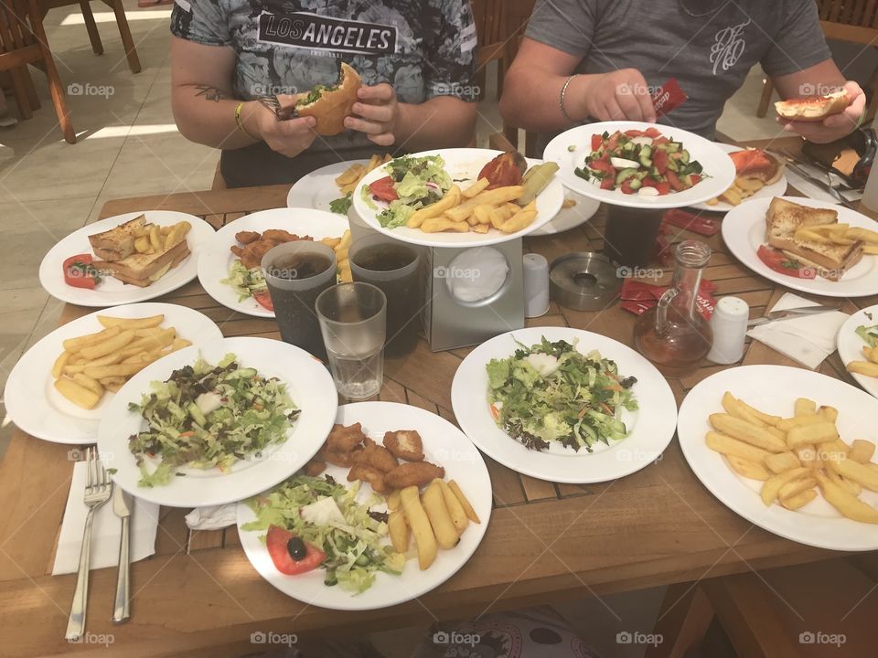 We only ordered 3 of these plates, our friend came out with all of this food! YUM!