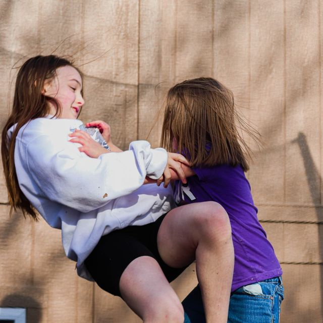 showing older sister your moves